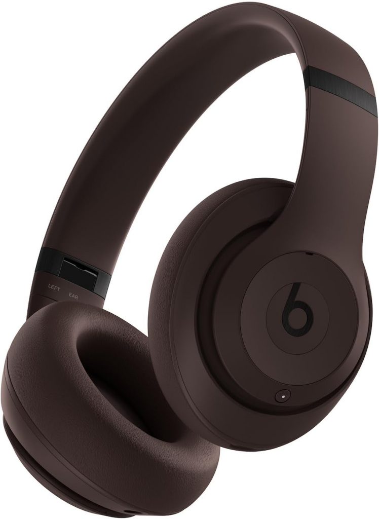 Chocolate colored Beats Studio Pro wireless bluetooth noise canceling headphones make for a great accessible gift