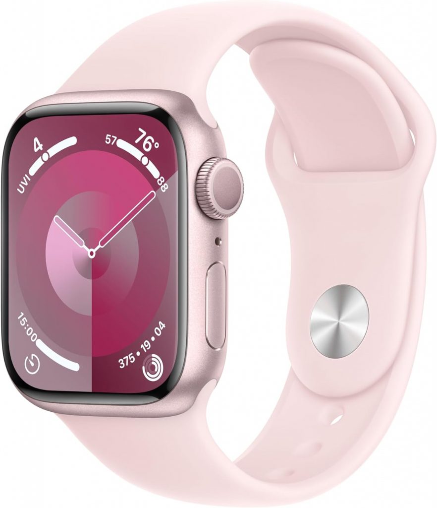 Apple Watch SE with Pink case and pink band makes for a great accessible gift