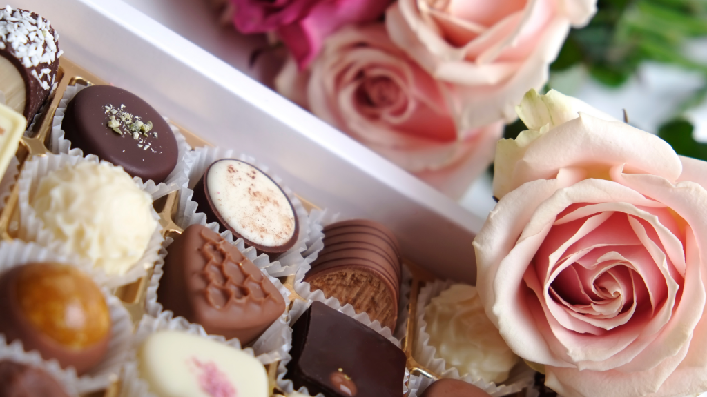 Flowers and chocolates make for a great accessible gift